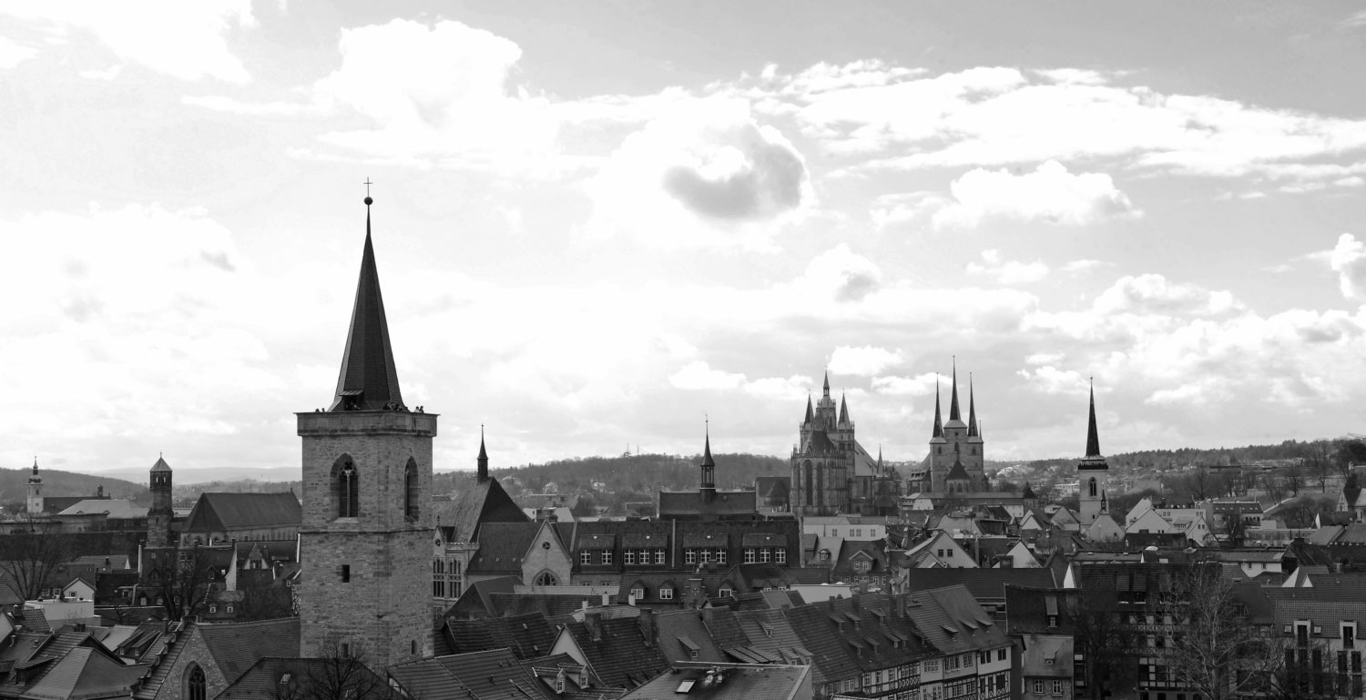 Die Dächer von Erfurt